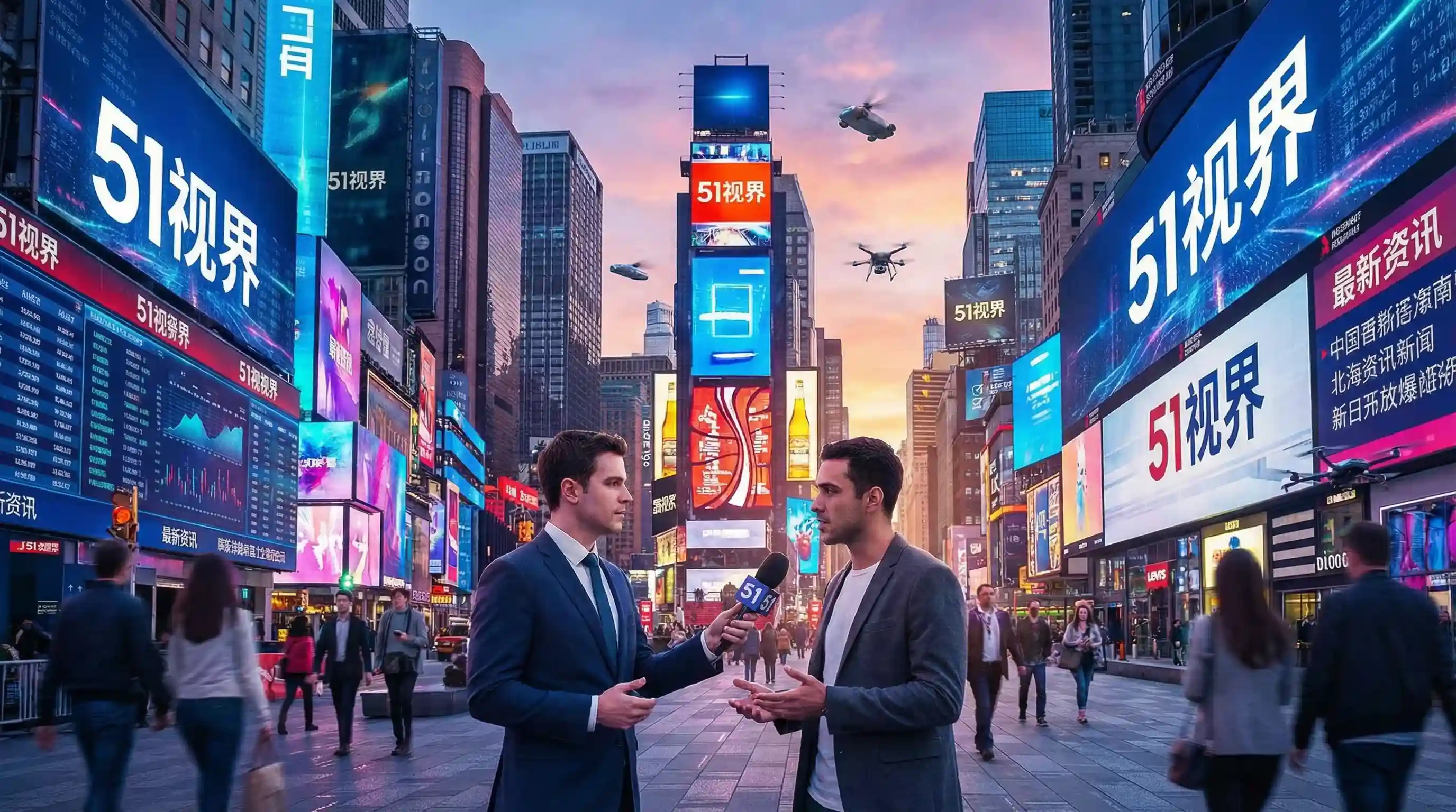 城市街头采访现场 - 五一网 民生报道